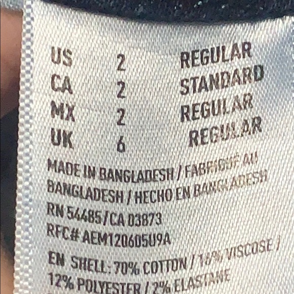 American Eagle Super Stretch Artist Crop Size 2 - Picture 4 of 8